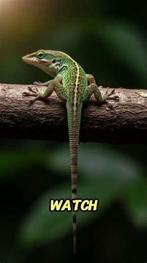 The Anole Lizard’s Tail-Dropping Escape #shorts #animals #nature #facts #anole #lizard #education