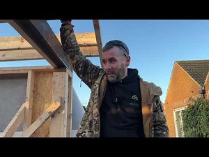 Day 5 of a garden room build, solo. 1 man, very little tools and a lot of hand nailing