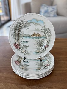 Alfred Meakin Queen's Castle Dinner Plates - Set of 6 - Vintage Staffordshire England - Etsy
