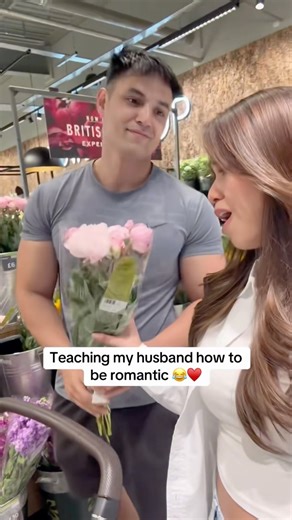 Teaching my husband to be romantic #couple #couplegoals #couplecomedy #funnyvideo #marriedlife
