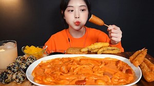 1.3M views · 49K reactions | (Not asmr)Rose tteokbokki one-shot mukbang video | Boki Mukbang | Facebook