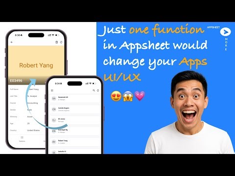 AppSheet UI/UX Glow Up! One Function That Changes EVERYTHING 😱🔥