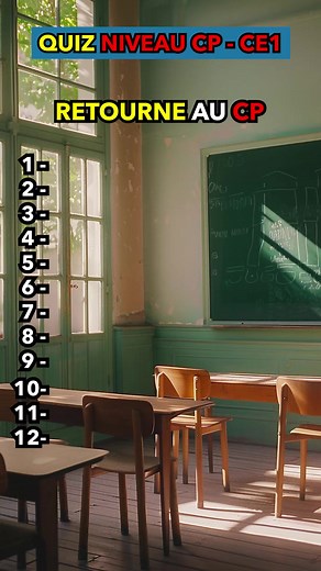 64K views · 1.5K reactions | Quiz niveau CP-CE1. Retourne au CP si tu n'es pas capable d'avoir au moins 10 bonnes réponses à ce quiz de niveau CP-CE1. Dis moi quelle matière tu préférais à l'école et donne moi ton score en commentaire. #quiz #CP #CE1 #niveaufacile #scolaire | Et toi, tu en penses quoi ? | Facebook