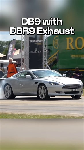 Aston Martin DB9 with DBR9 RACECAR Exhaust Sound #shorts #luxurycars