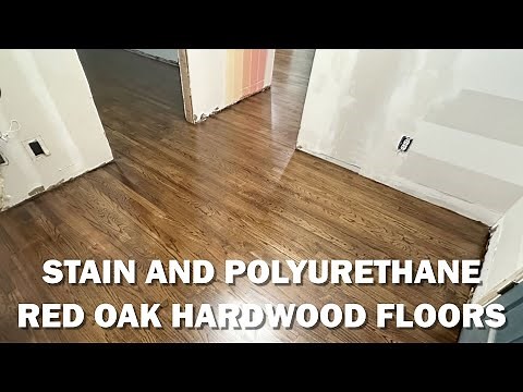 Finishing My Red Oak Hardwood Floors (Removing The Red With Stain & Polyurethane)