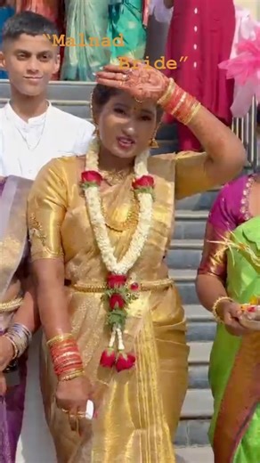 Prakruthi D Gowda 🧿 on Instagram: "“Malnad Bride “ Makeover by : @sachin_makeover @bharath_sachi_ @ysmakeoverstudio Saree : @sudha.silks . . . . #kannada #reels #bride #weddingbride #Insta good"