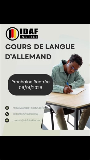 Étudiez l'Allemand avec IDAF Institut à Douala