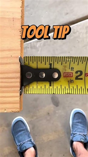 Why is the end of a tape measure loose? #Shorts #diy #tooltips #dadfixingthings #tapemeasure