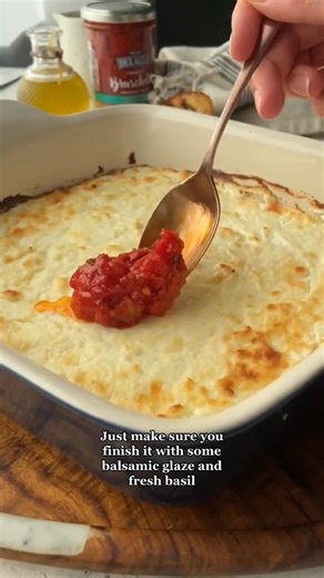 Baked Goat Cheese Bruschetta Dip #holidayappetizer #appetizeridea #bakedgoatcheese #bakedfeta #easyappetizers #bruschetta ▢ 8 oz. goat cheese, softened to room temperature ▢ 4 oz. cream cheese, softened to room temperature ~ | Janatiktoks