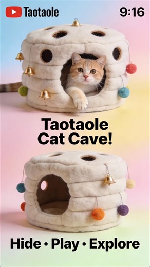 Creative cat hideout they’ll love! 🐾 Cozy, fun & unique 😺 #CatLovers #CatHouse #PetTok