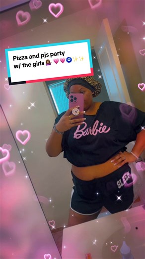 Sometimes you just need a girls night! Last night I invited my friends over just to have a Barbie princess pizza party! It was made for us to relax and forget about our adult troubles for a little while! It was fun, we ate, drank, talked and did our makeup 💄 👑 💗💗💗💁🏽‍♀️✨✨✨ thanks to all of my girlies who came, love yall 💗 #girlsnight #barbie #pajamaparty #pizza #makeup #summerfun