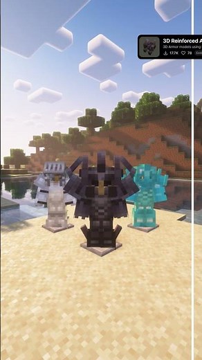 Best Minecraft Armor Resource Pack #minecraft #shorts #mc