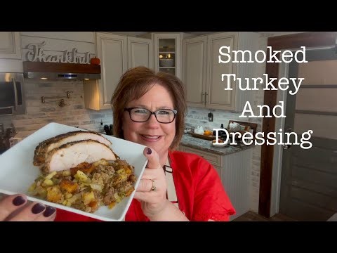The Best Thanksgiving Smoked Turkey and Dressing :: So Juicy And Flavorful