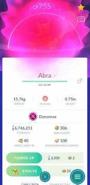 Abra Evolution In Pokémon Go #pokemonevolution #pokemongo #pokemon