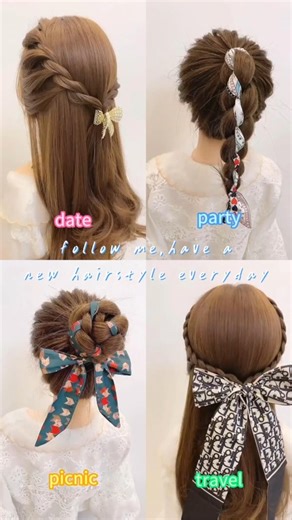 4 Easy Viral Hairstyles Every Girl Should Try in 2026 😍 #shorts