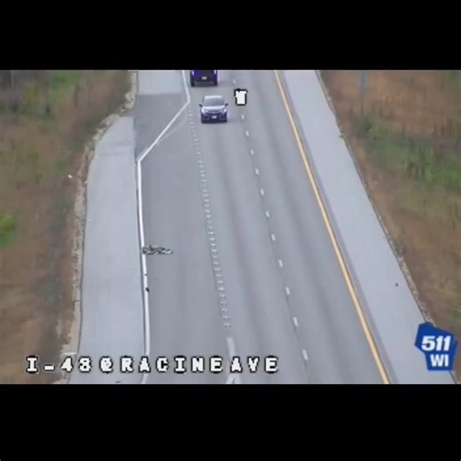 12:34 - NB 43 off ramp @ Racine/Y - New Berlin Traffic hazard/debris - free "tarp or carpet" in traffic - 1:39 debris removed 65 minutes later | WCB - Waukesha