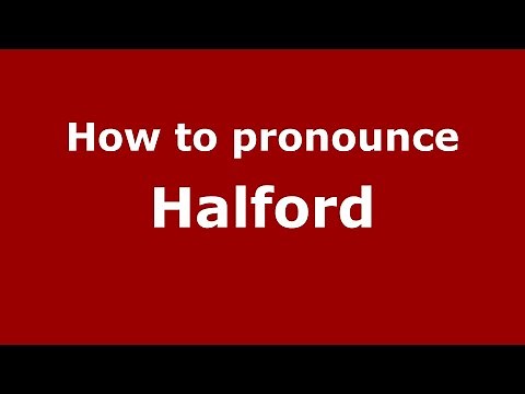 How to pronounce Halford (English/UK) - PronounceNames.com