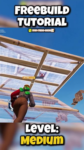 Medium Level Freebuild Tutorial in Fortnite