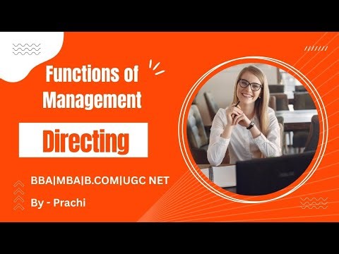 Directing in Management | Directing Function Explained Simply |MBA, BBA, Ugc Net|