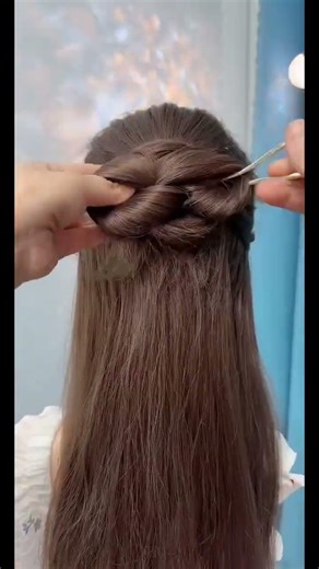 Juda Hairstyle with Ponytail | Easy & Stylish Look 💖#hairstyle #viral #hairtutorial #viral #shorts