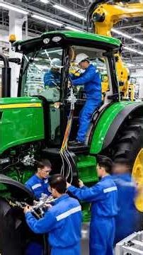 World’s Fastest Tractor Factory Build 🔥 1-Minute Timelapse