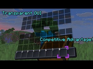 Transparent, Dark Mode GUI in my Resource Pack | "Barely Default" Update Showcase (Minecraft 1.21.8)