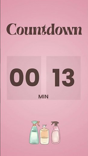 🌸 20-Second Cleaning Timer | Rosé Blush Aesthetic for Quick Productivity Boosts