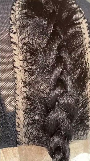 Feathers wig braiding tutorial #youtubeshorts #braids #braidstyles