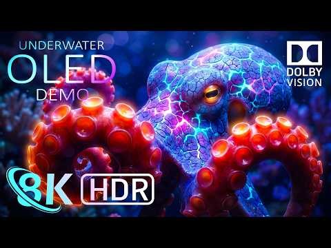 Underwater Ocean World OLED Demo HDR 8K Video ULTRA HD Dolby Vision™ 120fps