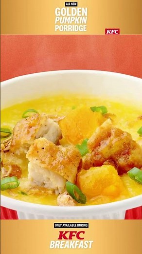KFC Breakfast Golden Pumpkin Porridge