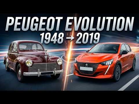 Peugeot Evolution 🚗 From Classic 203 to Modern 208 | Full Car Evolution