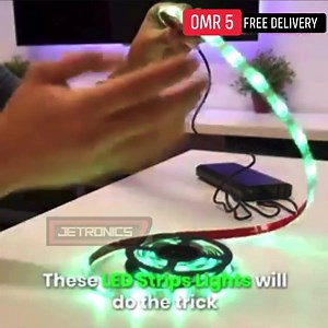 17K views · 49 reactions | Get 5 meters Remote Control multi color LED Strip Light for just OMR 5/- with Free Delivery | Jetronics UAE | Facebook