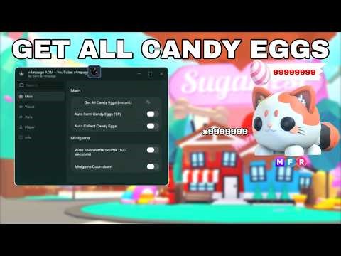 🥚🍬 [KEYLESS] Adopt Me Candy Egg Best Autofarm Script | Sugarfest Update (Pastebin)