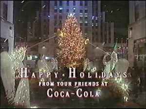 Rockefeller Center Coca Cola Christmas Commercial from 1991