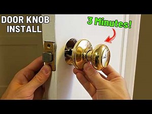 How To Easily Change a Door Knob in 3 MINUTES!