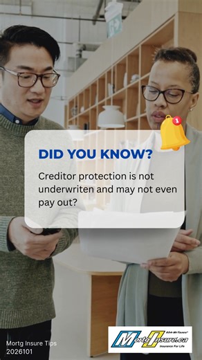 Most people think their mortgage insurance has them covered… But creditor protection often isn’t underwritten—and may not pay out when it matters most. 💬 Comment INFO if you have a mortgage 📝 Want to offer better protection? Sign up as a Mortginsure affiliate: 👉 https://mortginsure.ca/signup | Canadiantaxgroup