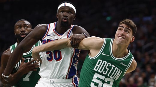 Celtics' Luka Garza lands on concussion protocol after scary moment vs. 76ers