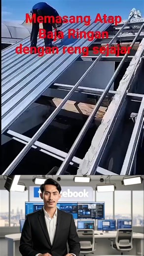 metode baru pasang atap baja ringan #reel #fyp | Fact Check Viral