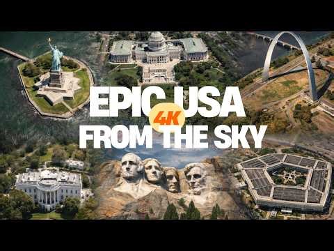 Iconic USA Landmarks From Above in 4K | Aerial Cinematic Tour