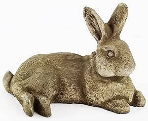 Laying Rabbit Garden Statues Cement Statuary Animal Yard