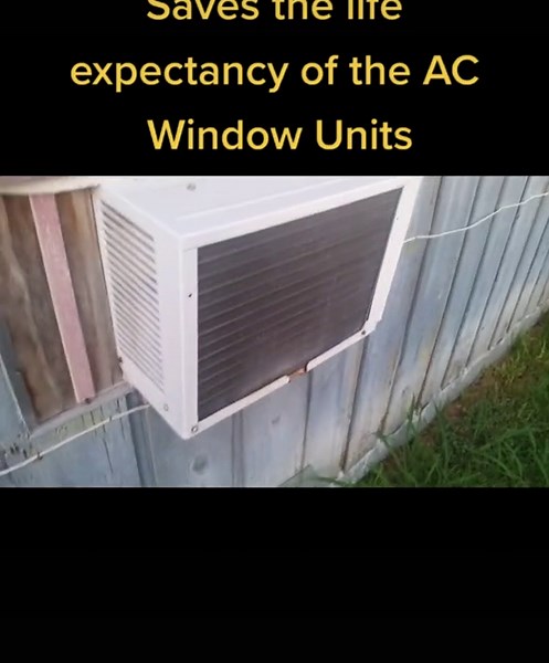 Drilled and cut some hole on my ac window units to keep the condensation from hitting the fan. Also makes the window units last longer #windowunit