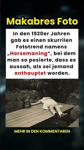 „Horsemaning“: der bizarre Fototrend der 1920er Jahre 🐴🎃
