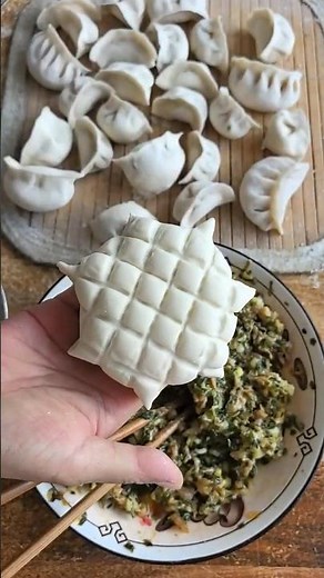 Perfectly Folded Square Dumplings 🥟 | Handmade Dumpling Skills