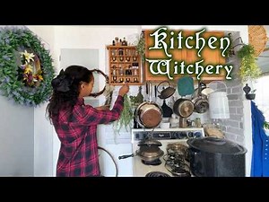 Cottage Witch Kitchen Vlog 🌿 Harvesting, Foraging, Cooking, Filling My Magical Pantry & Apothecary 🍲