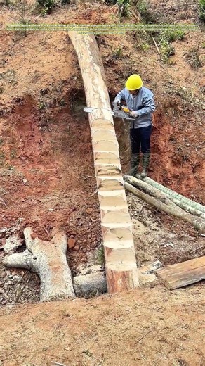 Carving Steps from Timber: How One Saw Turns Logs into Stairs