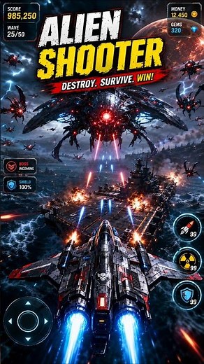 ALIEN SHOOTER 🚀 | Epic Space Battle & Boss Fight 👽🔥 | Destroy. Survive. WIN!