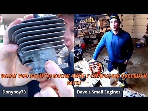 Teaching My Apprentice Dave On Chainsaw Cylinder Kits & Repairs! - Video