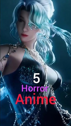 5 horror anime #anime #shorts