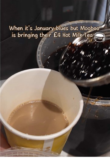POV: It’s freezing outside but your wallet and your hands agree on one thing – £4 Hot Milk Tea from Mooboo 🧡❄️ 📅 £4 Hot Milk Tea deal 🗓️ 12–16 Jan • Mon–Fri 📍 All Mooboo stores Grab your cosy cup while it’s still a four-quid dream ☕️ #Mooboo #HotMilkTea #WinterWarmers #JanuaryDeal #BubbleTeaUK