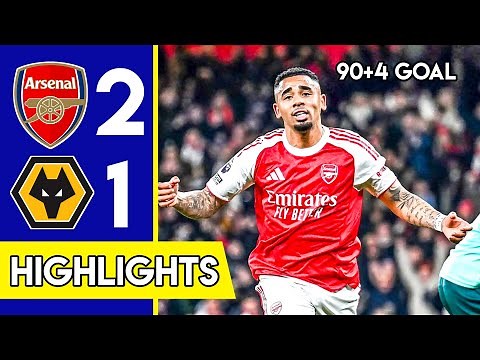 Arsenal vs Wolves 2-1 Extended Highlights & All Goals | Premier League